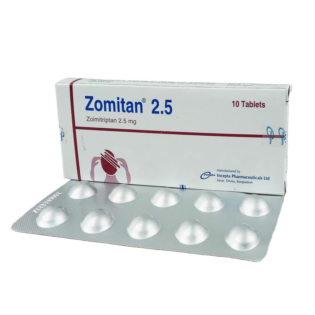 Zolmit 2.5mg Tablet - Arogga Online Pharmacy